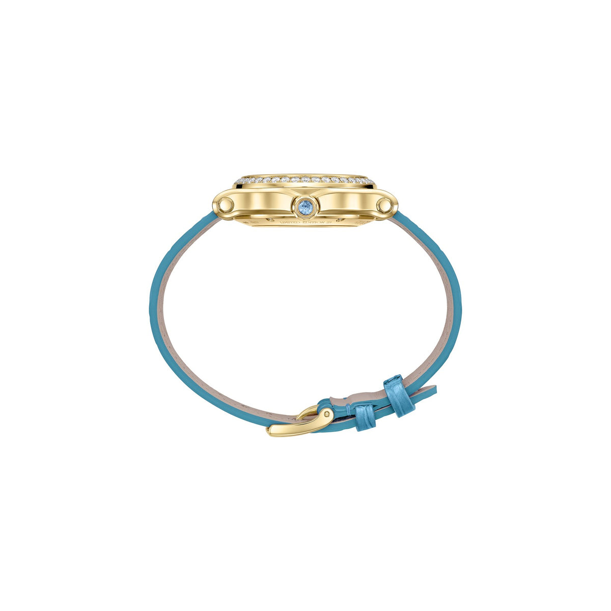 Chopard Happy Sport watch in 18k ethical yellow gold, view 3