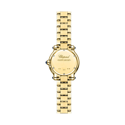 Chopard Happy Sport watch in 18k ethical yellow gold, view 2