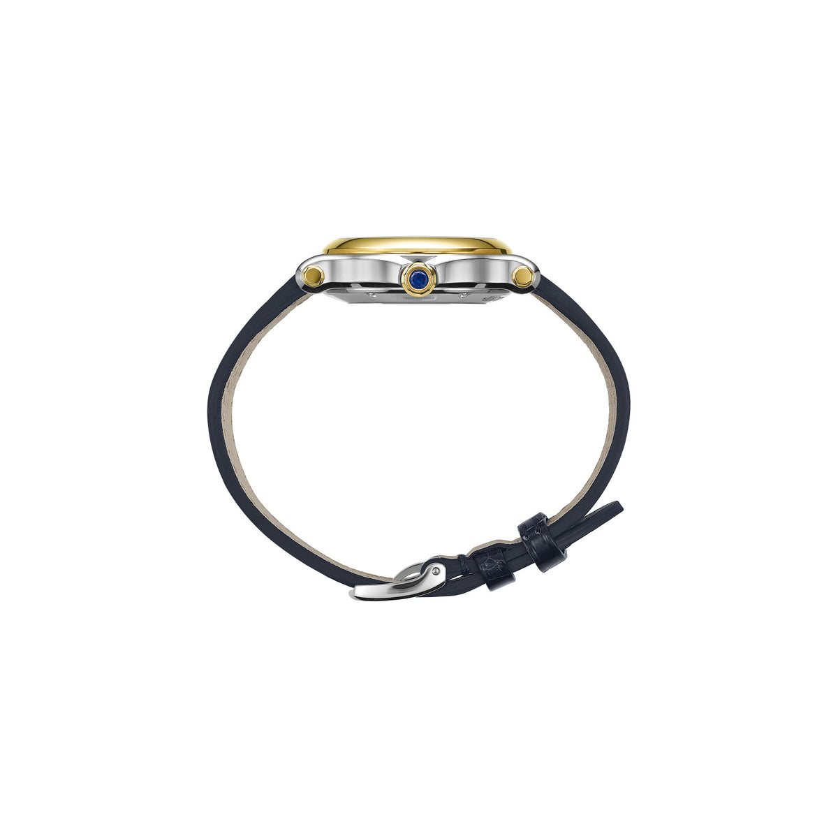 Chopard Happy Sport watch in 18k ethical yellow gold and stainless steel with moving diamonds, view 3