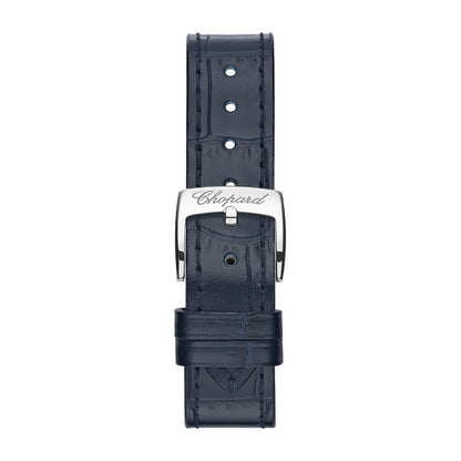 Chopard Happy Sport watch in 18k ethical yellow gold and stainless steel with moving diamonds, view 4