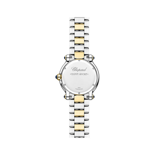 Chopard Happy Sport watch in 18k ethical yellow gold and stainless steel with diamonds, view 2