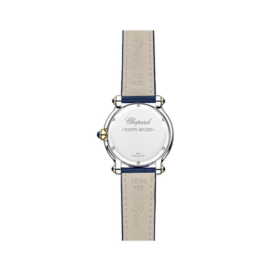 Chopard Happy Sport watch in 18k ethical yellow gold and stainless steel with diamonds, view 2