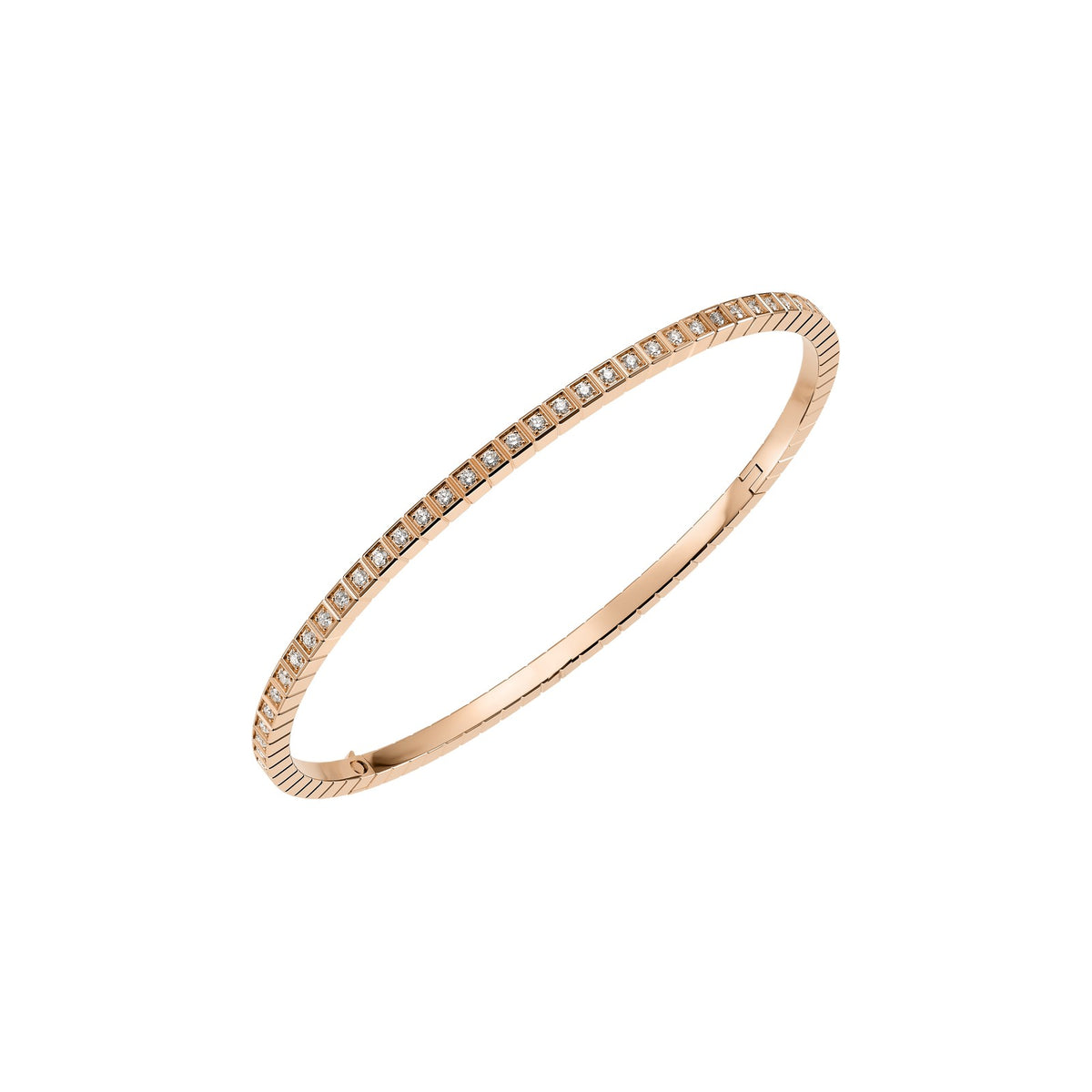 Chopard Ice Cube bangle in 18k ethical rose gold with diamonds