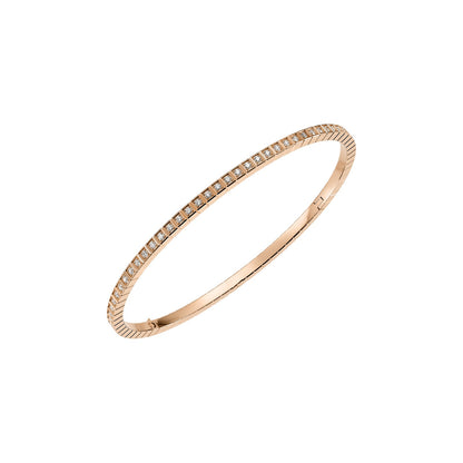 Chopard Ice Cube bangle in 18k ethical rose gold with diamonds