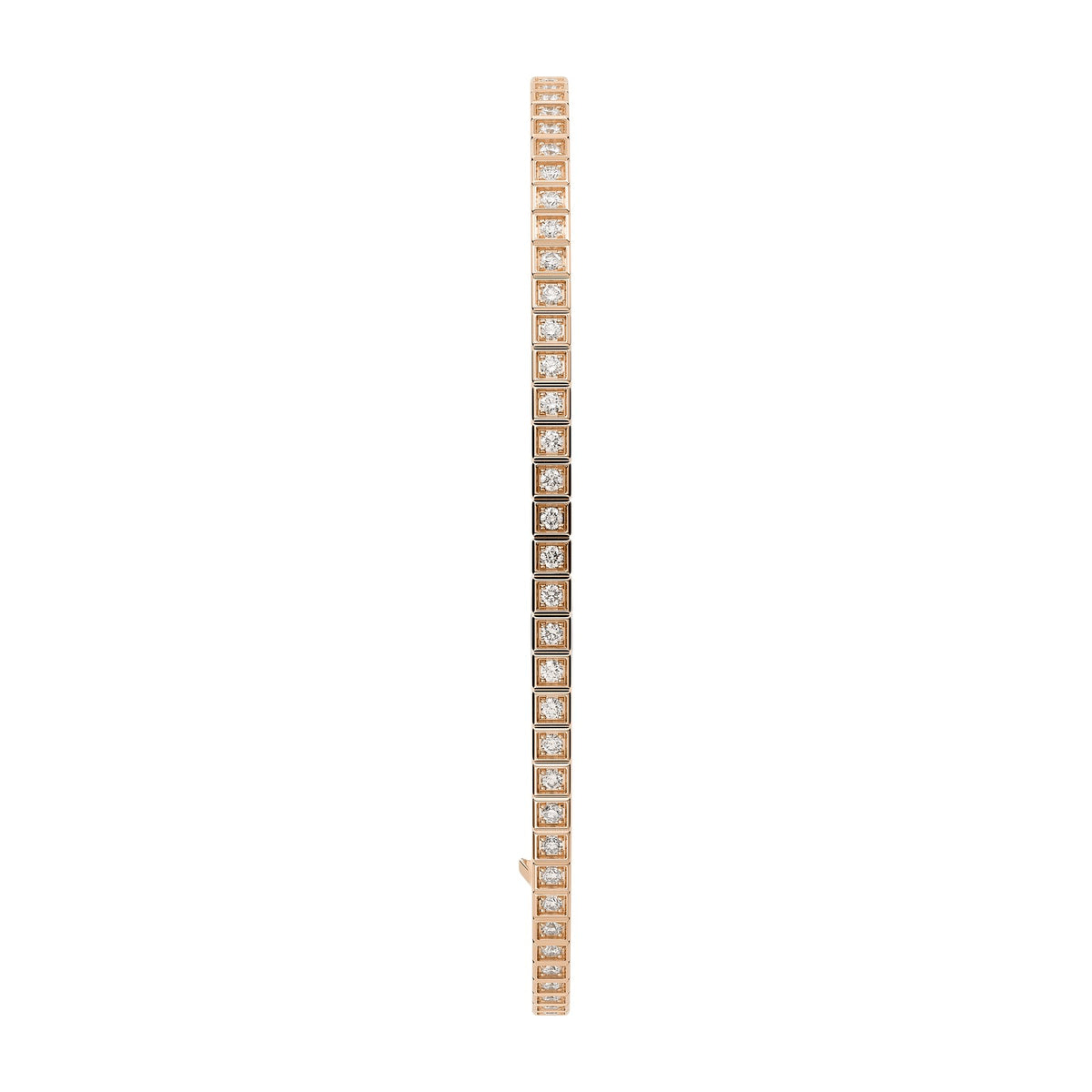 Chopard Ice Cube bangle in 18k ethical rose gold with diamonds view 2