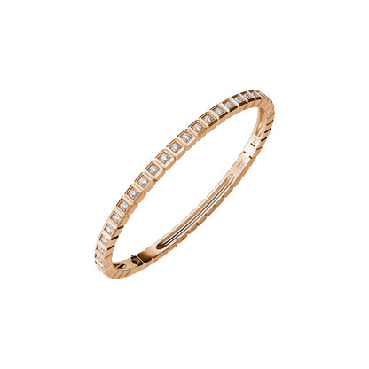 Chopard Ice Cube bangle in 18k ethical rose gold with diamonds