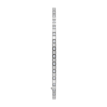 Chopard Ice Cube bangle in 18k ethical white gold with diamonds view 2