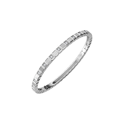Chopard Ice Cube bangle in 18k ethical white gold with diamonds