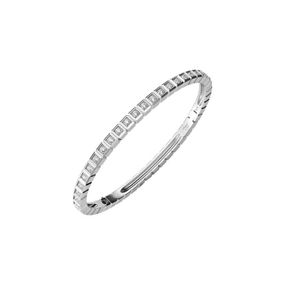 Chopard Ice Cube bangle in 18k ethical white gold with diamonds