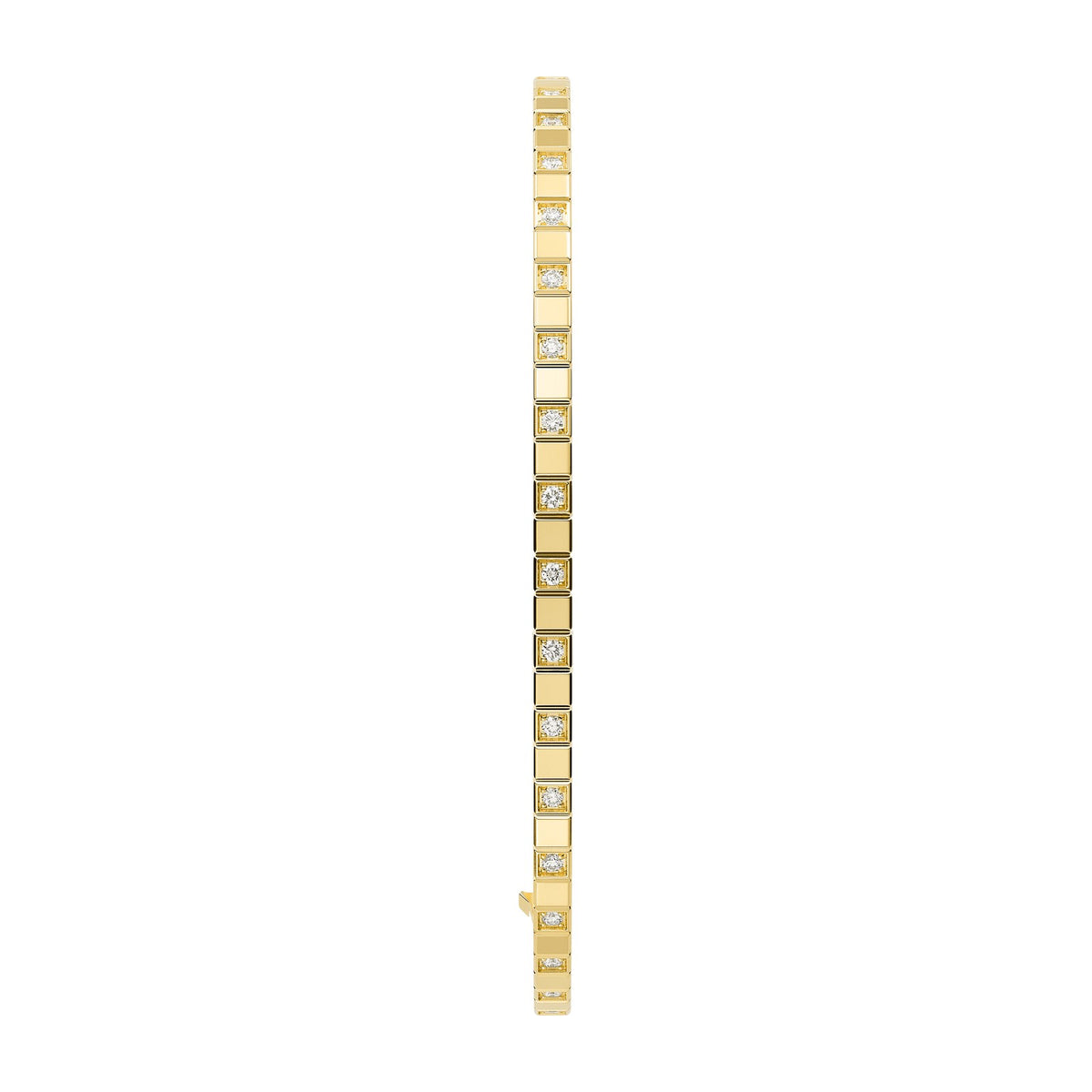Chopard Ice Cube bangle in 18k ethical yellow gold with diamonds view 2