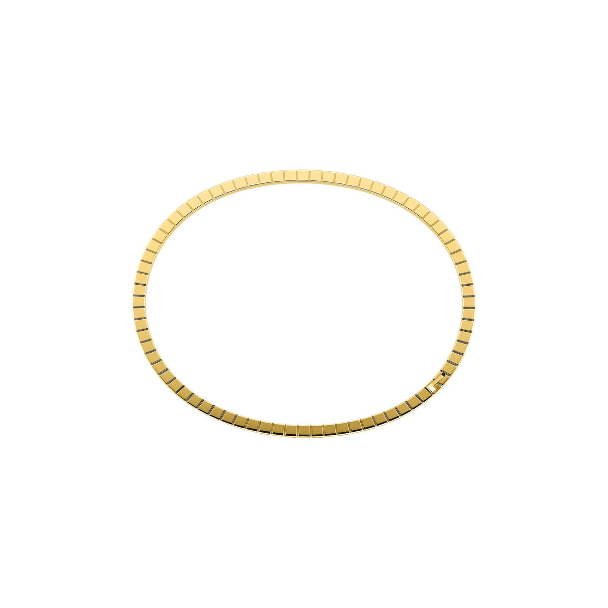 Chopard Ice Cube bangle in 18k ethical yellow gold with diamonds view 3