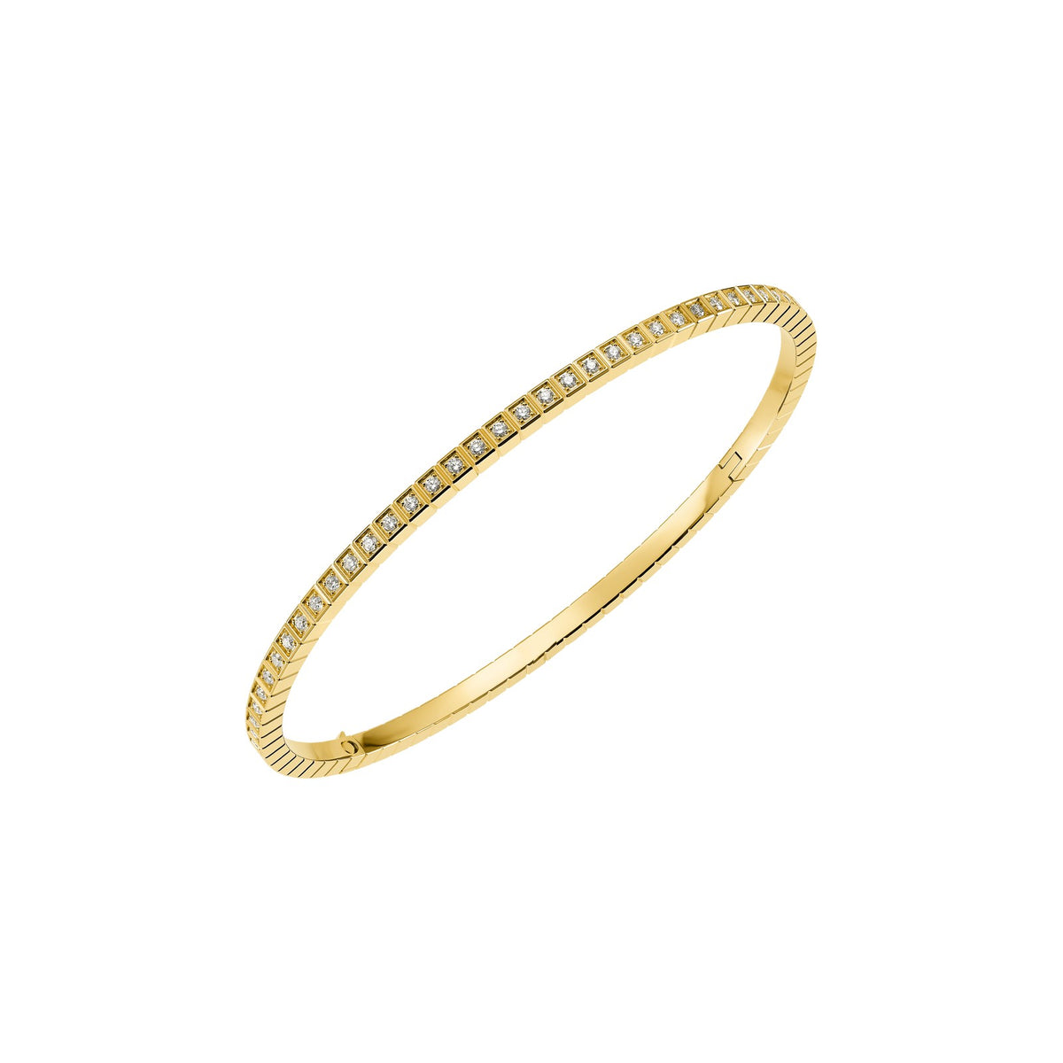 Chopard Ice Cube bangle in 18k ethical yellow gold with diamonds