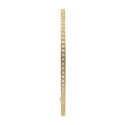 Chopard Ice Cube bangle in 18k ethical yellow gold with diamonds view 2