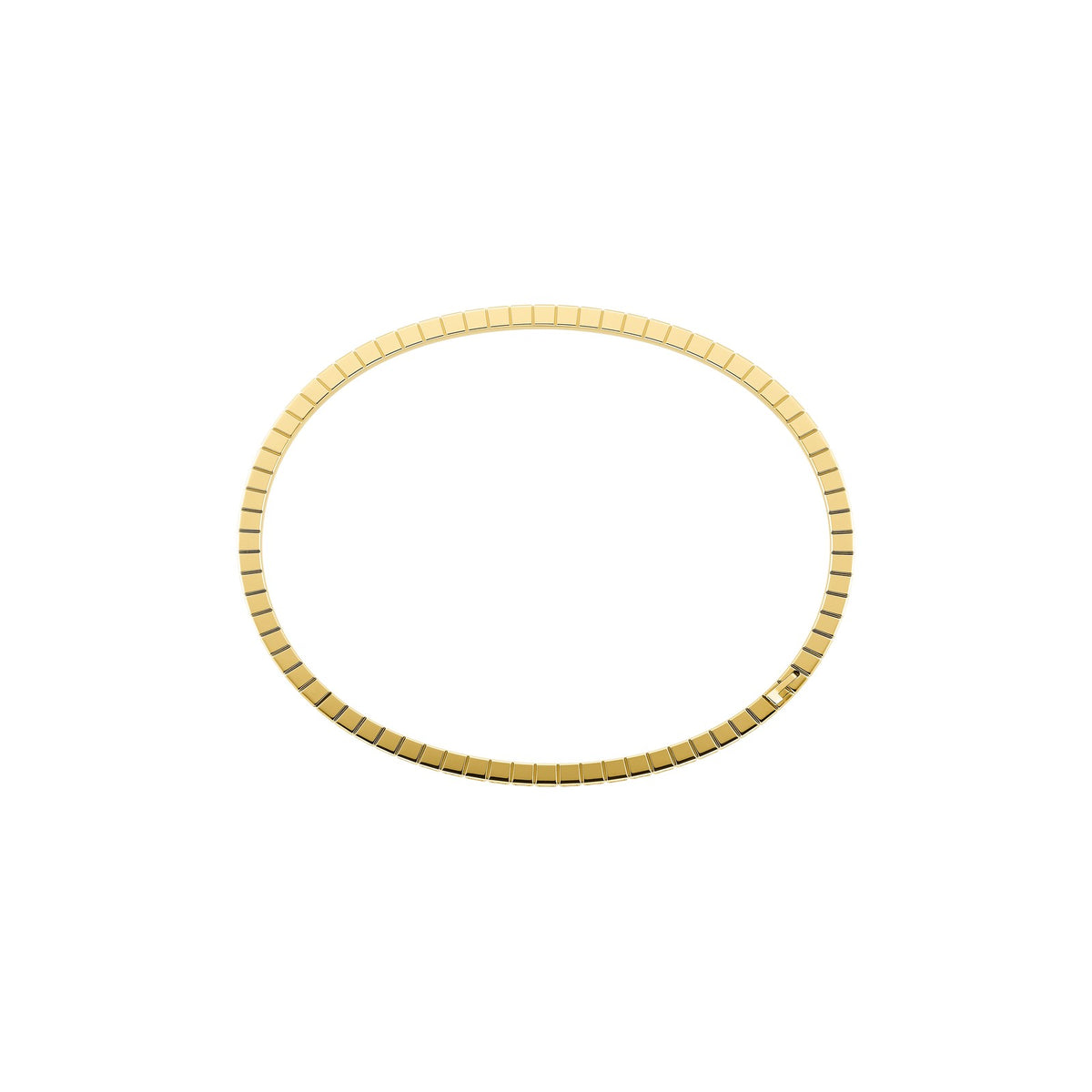 Chopard Ice Cube bangle in 18k ethical yellow gold with diamonds view 3