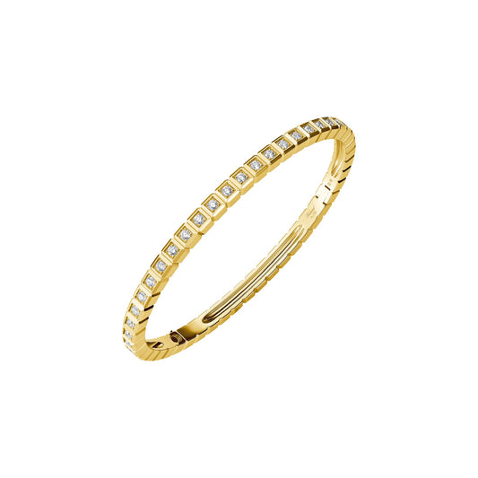 Chopard Ice Cube bangle in 18k ethical yellow gold with diamonds