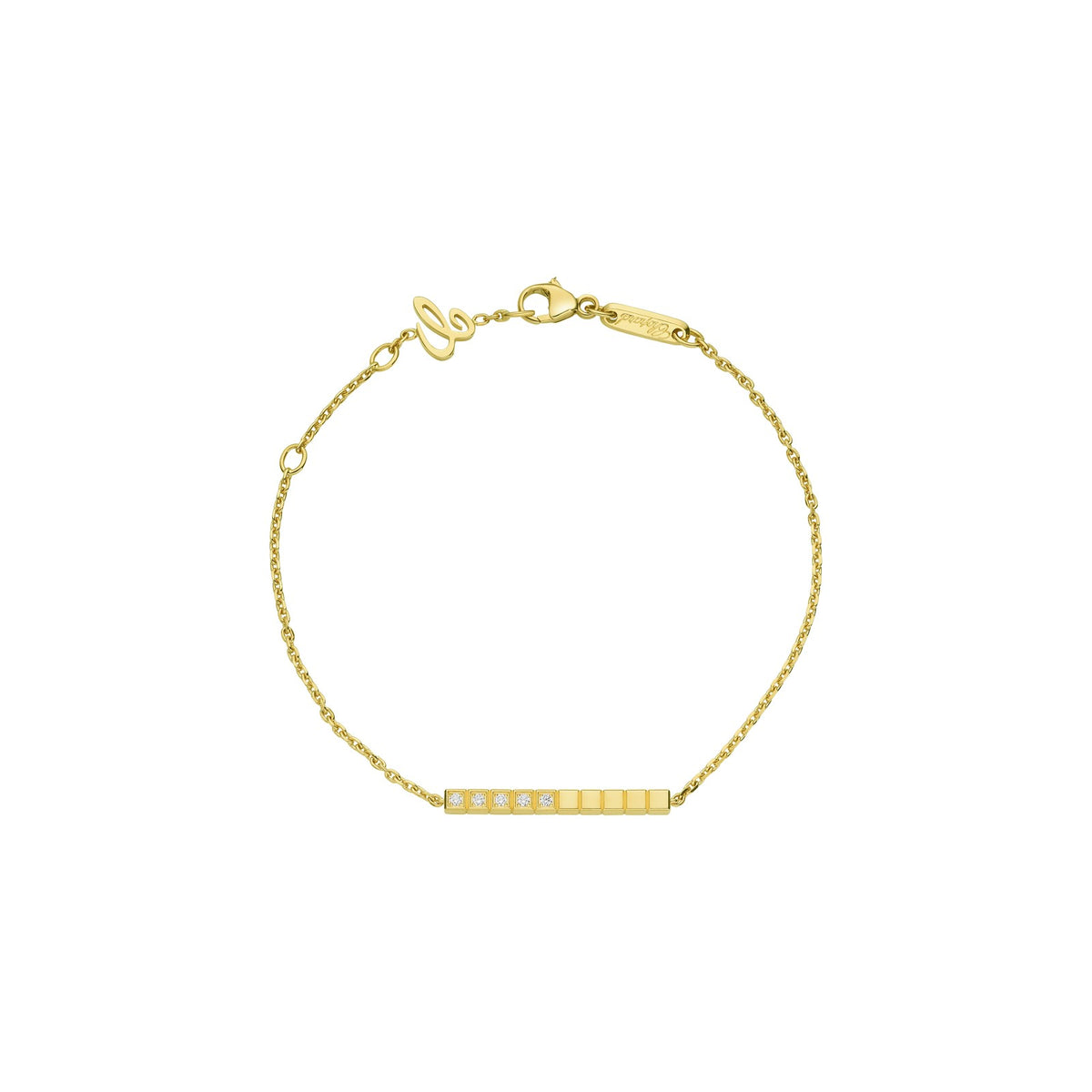 Chopard Ice Cube bracelet in 18k ethical yellow gold with diamonds