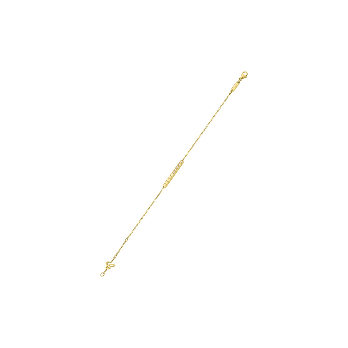 Chopard Ice Cube bracelet in 18k ethical yellow gold with diamonds view 2