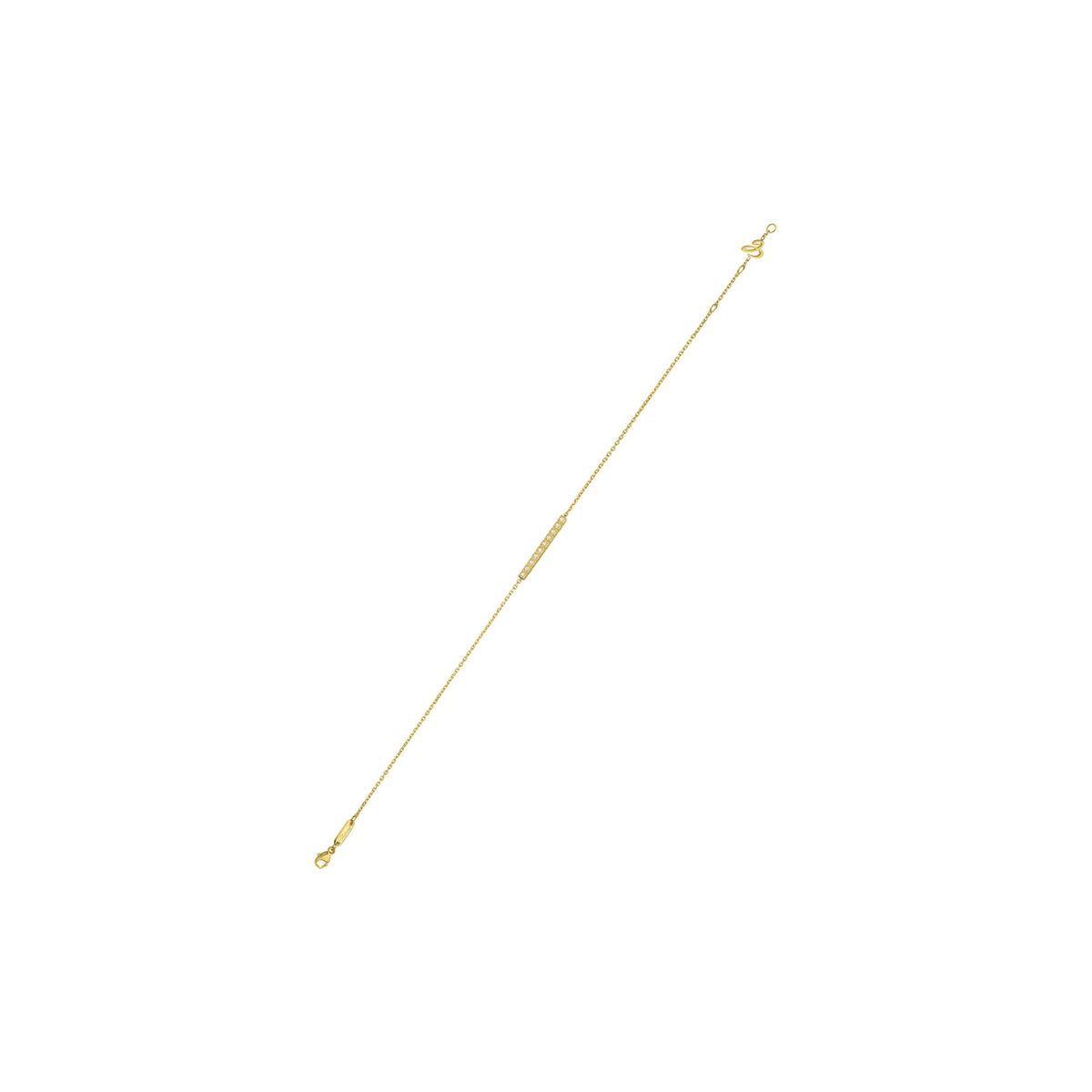 Chopard Ice Cube bracelet in 18k ethical yellow gold with diamonds view 3