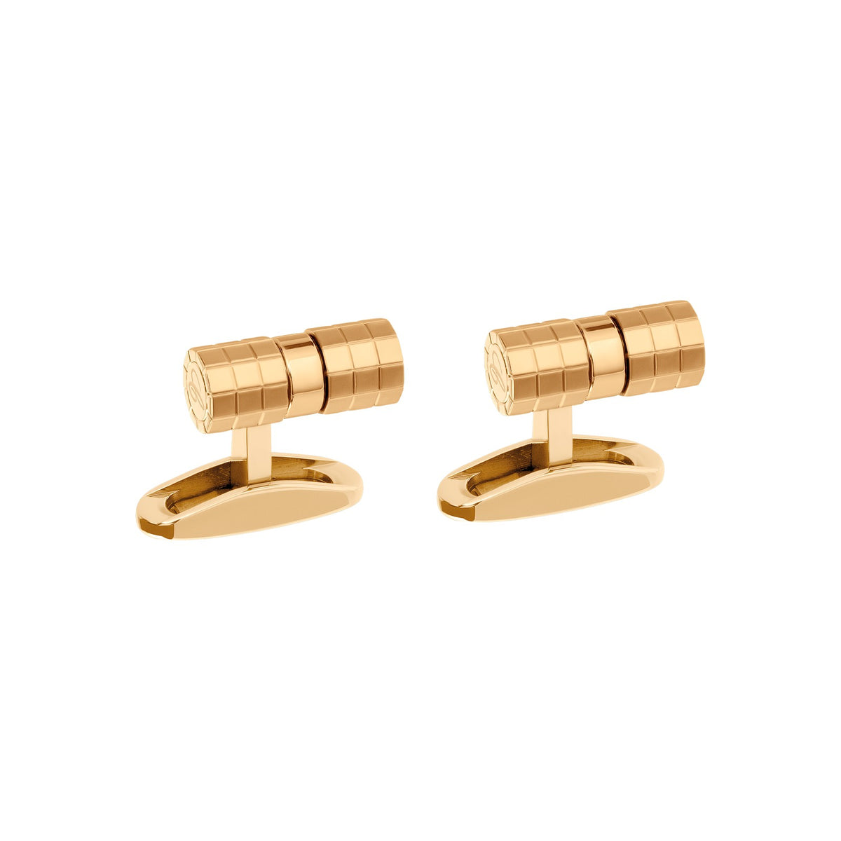 Chopard Ice Cube cufflinks in metal with yellow gold tone finish