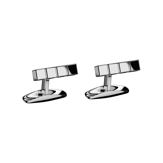 Chopard Ice Cube cufflinks in metal with silver tone finish
