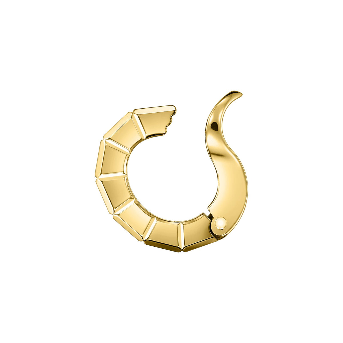 Chopard Ice Cube earring in 18k ethical yellow gold view 2