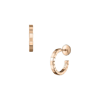 Chopard Ice Cube earrings in 18k ethical rose gold