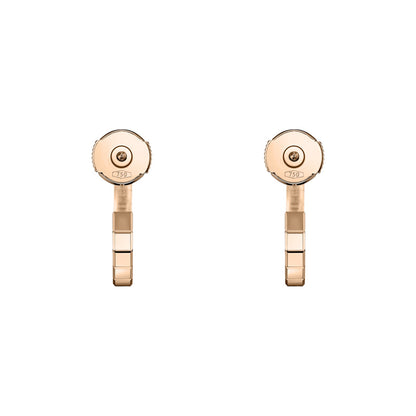 Chopard Ice Cube earrings in 18k ethical rose gold view 4