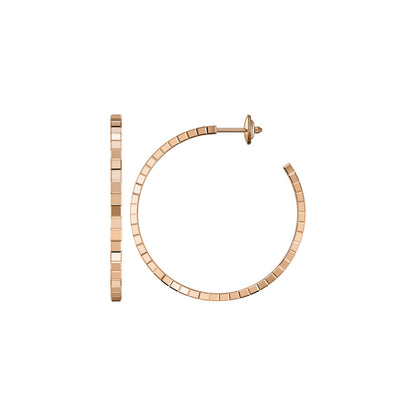 Chopard Ice Cube earrings in 18k ethical rose gold view 2