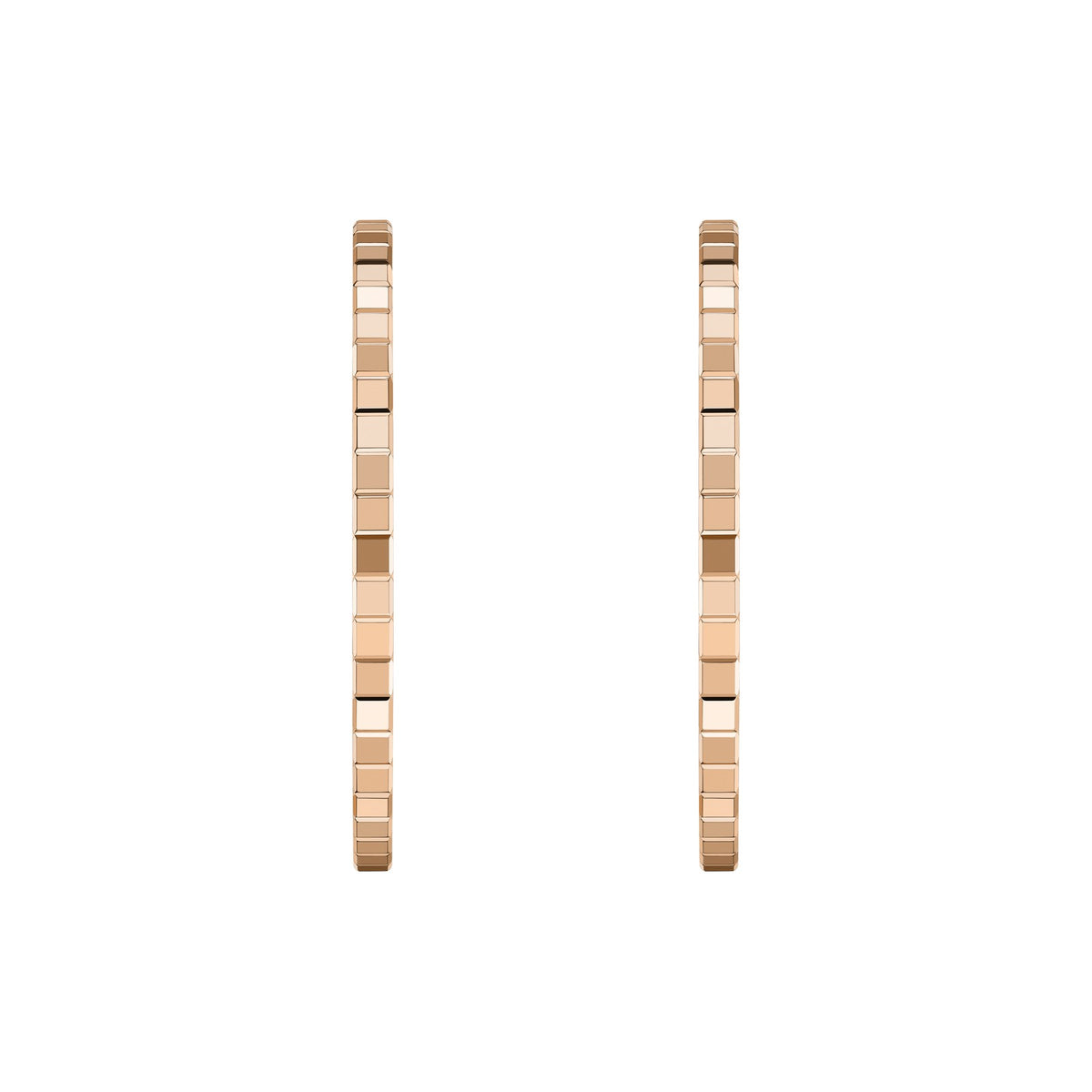 Chopard Ice Cube earrings in 18k ethical rose gold view 3