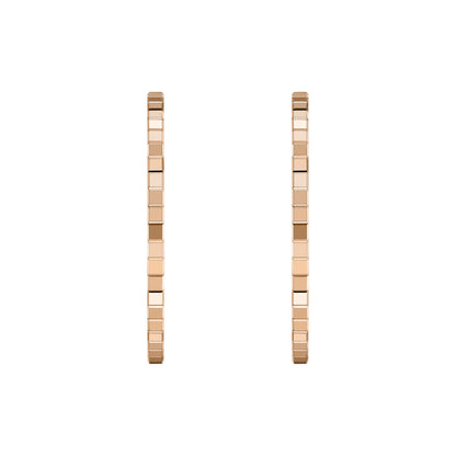 Chopard Ice Cube earrings in 18k ethical rose gold view 3