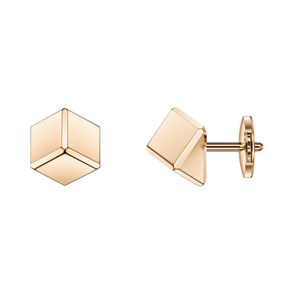 Chopard Ice Cube earrings in 18k ethical rose gold view 2