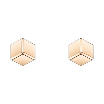 Chopard Ice Cube earrings in 18k ethical rose gold view 3
