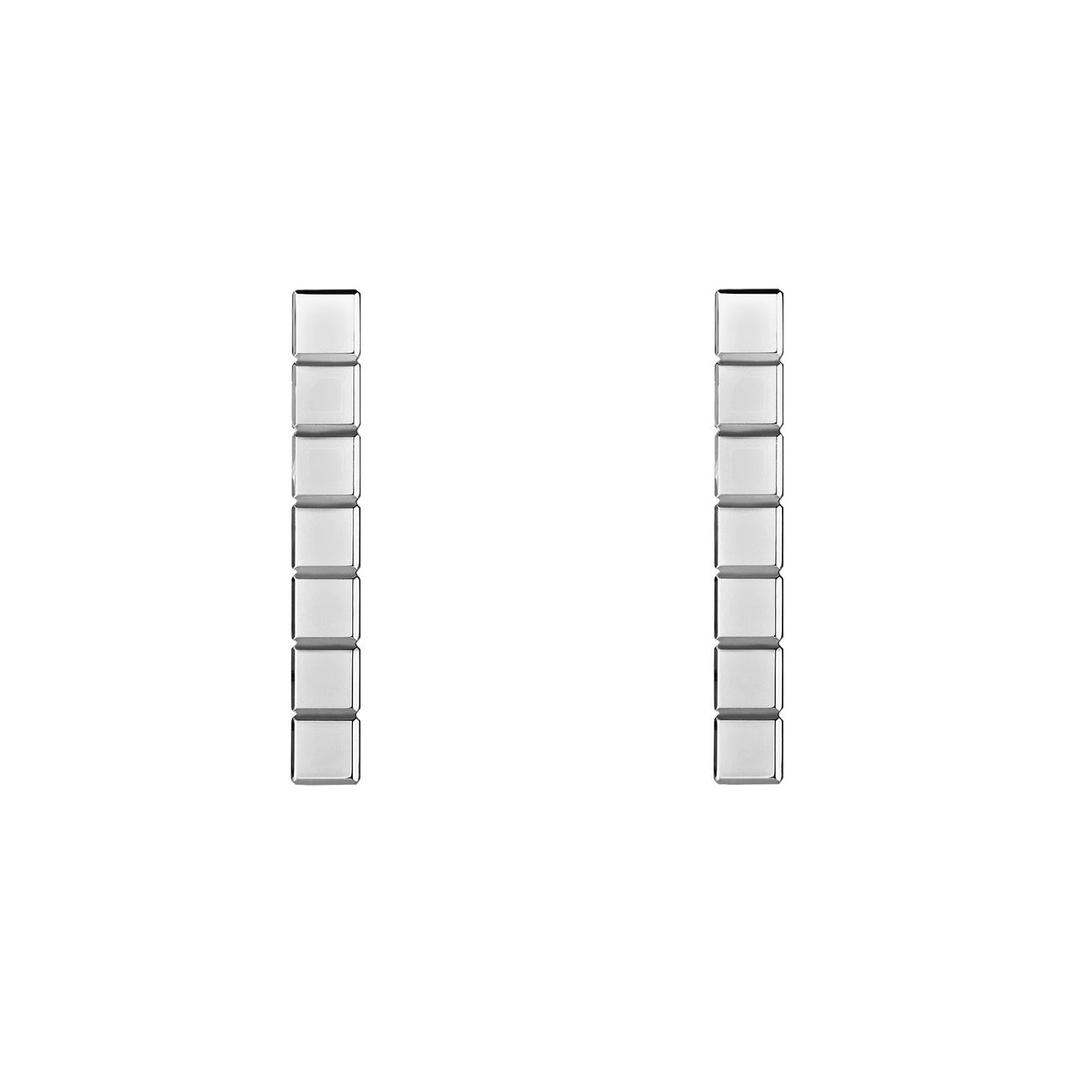 Chopard Ice Cube earrings in 18k ethical white gold view 3