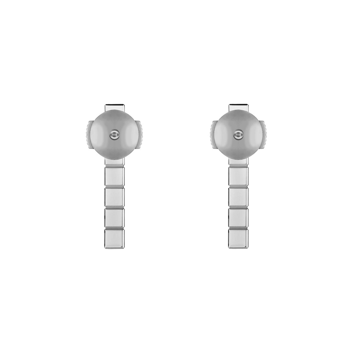 Chopard Ice Cube earrings in 18k ethical white gold with diamonds view 4
