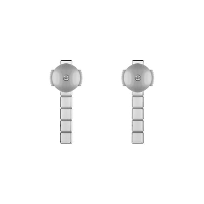 Chopard Ice Cube earrings in 18k ethical white gold with diamonds view 4