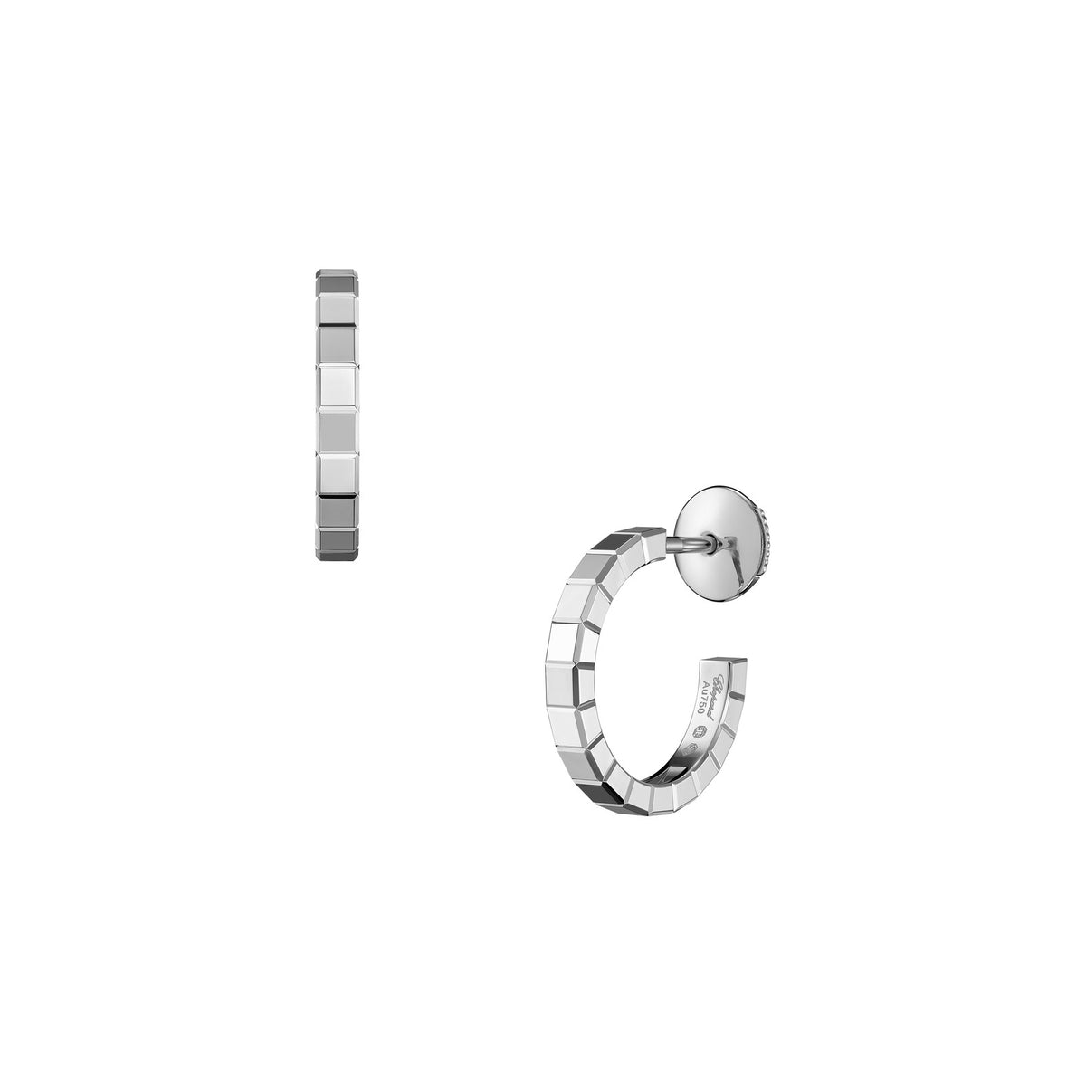 Chopard Ice Cube earrings in 18k ethical white gold