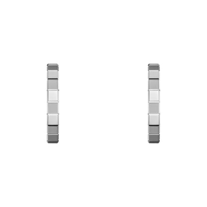 Chopard Ice Cube earrings in 18k ethical white gold view 3