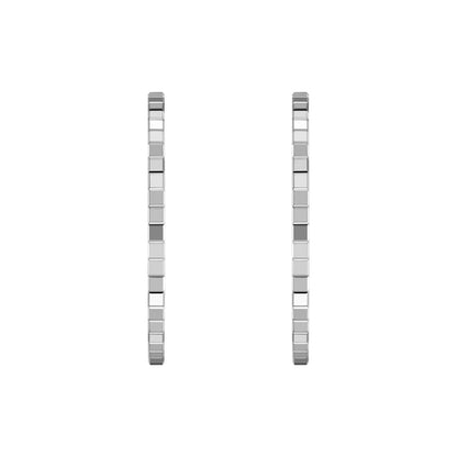 Chopard Ice Cube earrings in 18k ethical white gold view 3