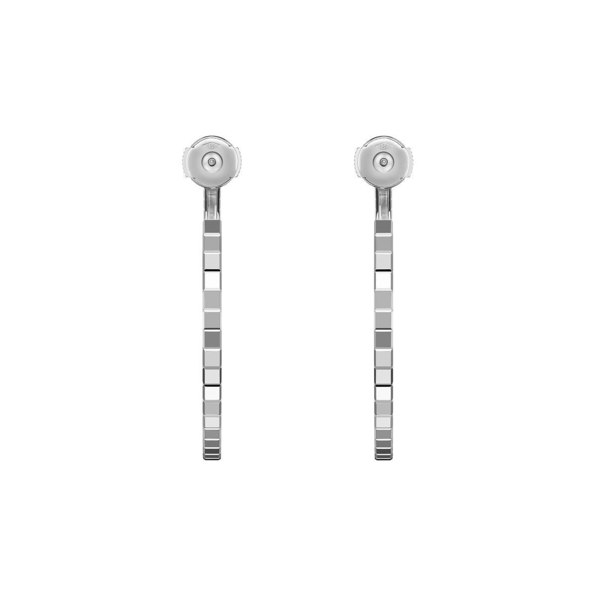 Chopard Ice Cube earrings in 18k ethical white gold view 4