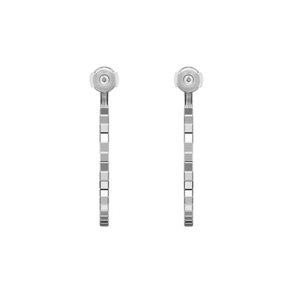 Chopard Ice Cube earrings in 18k ethical white gold view 4