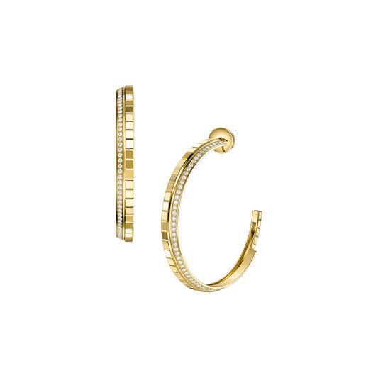 Chopard Ice Cube earrings in 18k ethical yellow gold with diamonds
