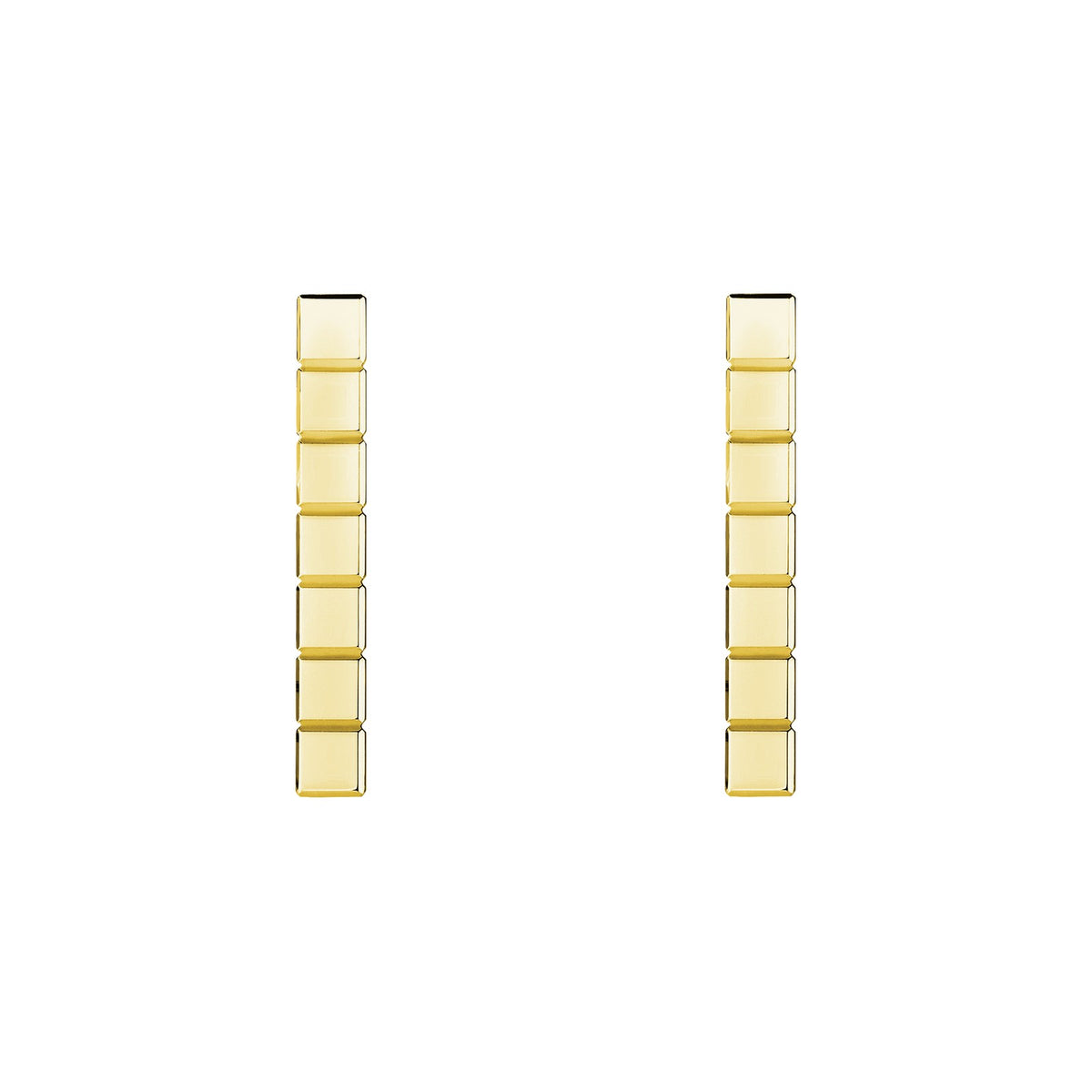 Chopard Ice Cube earrings in 18k ethical yellow gold view 3