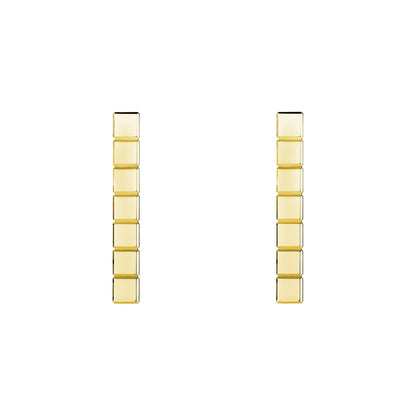 Chopard Ice Cube earrings in 18k ethical yellow gold view 3
