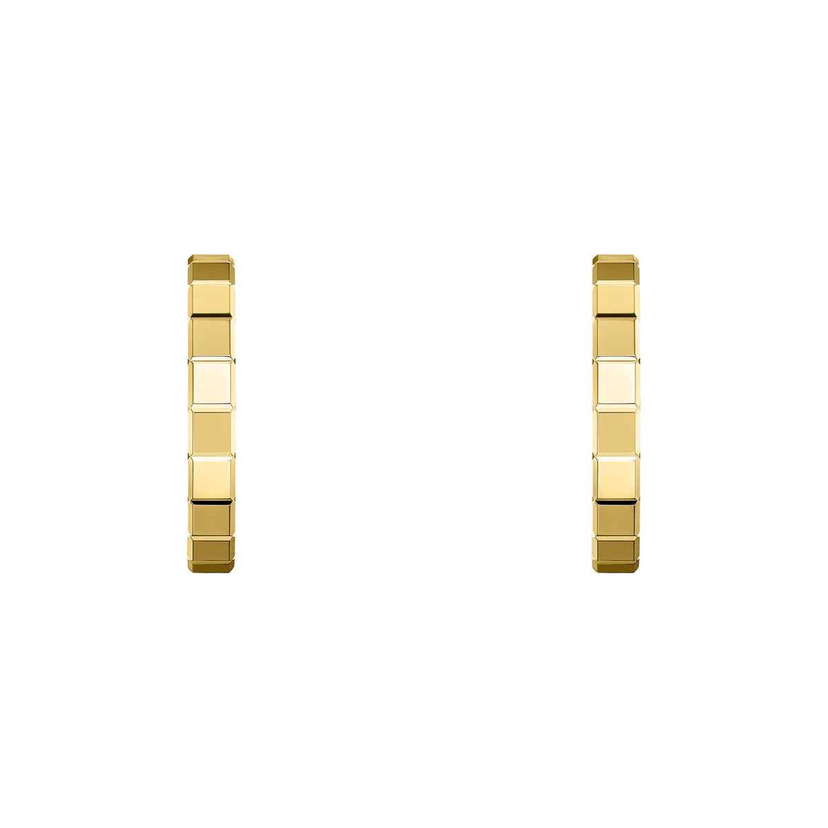 Chopard Ice Cube earrings in 18k ethical yellow gold view 3