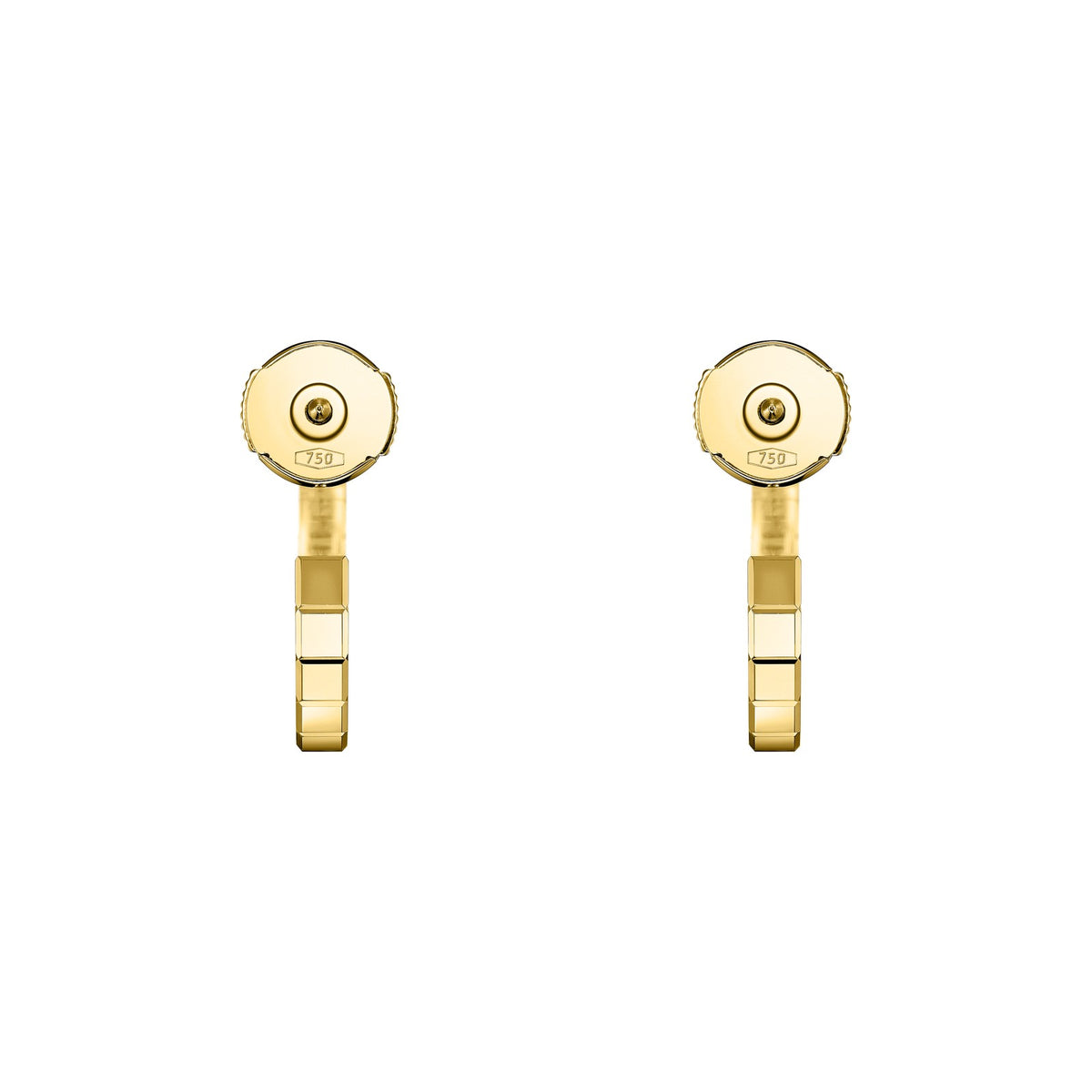 Chopard Ice Cube earrings in 18k ethical yellow gold view 4