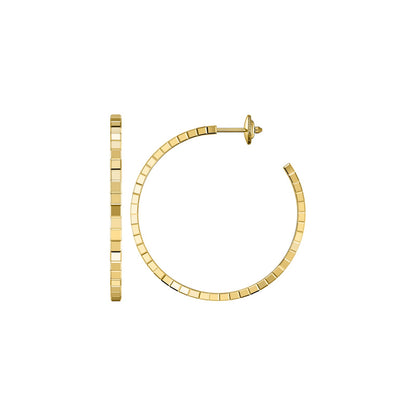 Chopard Ice Cube earrings in 18k ethical yellow gold view 2