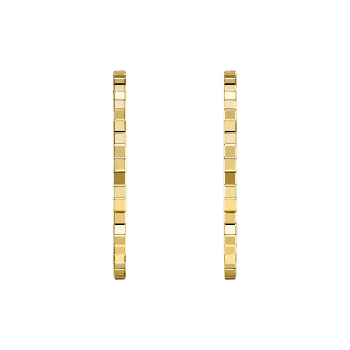 Chopard Ice Cube earrings in 18k ethical yellow gold view 3