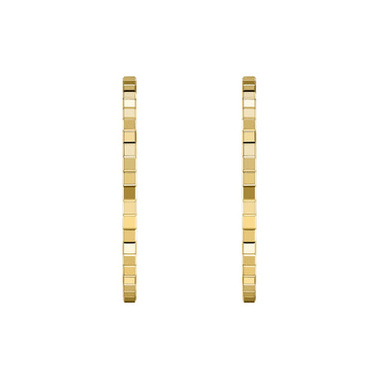 Chopard Ice Cube earrings in 18k ethical yellow gold view 3