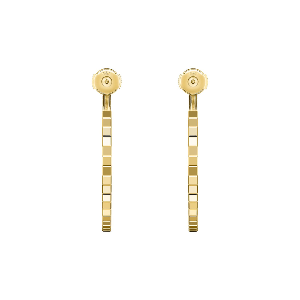 Chopard Ice Cube earrings in 18k ethical yellow gold view 4