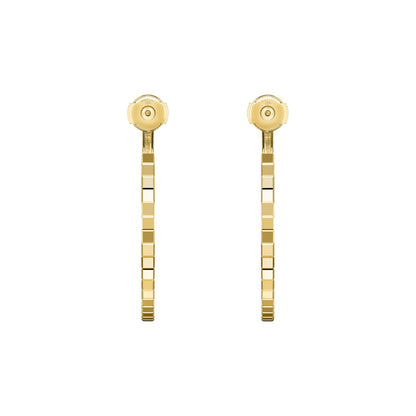 Chopard Ice Cube earrings in 18k ethical yellow gold view 4